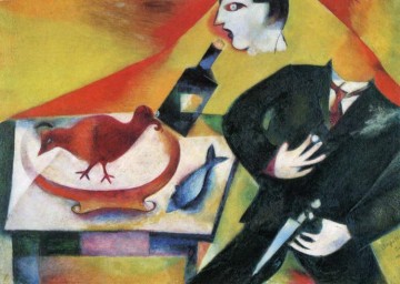 Marc Chagall Painting - The Drunkard contemporary Marc Chagall